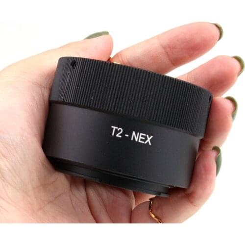 T2-NEX Telephoto Mirror Lens Adapter Ring for Sony NEX E-Mount cameras to attach T2/T mount lens