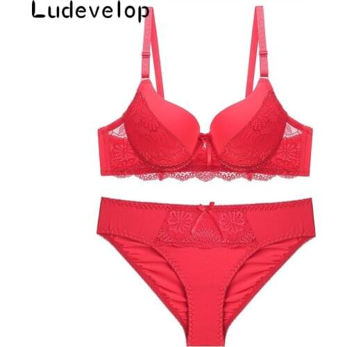 Sexy Lace Bra Sets For Women Bra Comfortable Underwear Set Solid Crop Top Female Lingerie Set Brassiere Suit