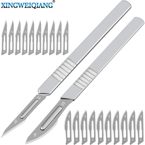 Stainless steel scalpel tool set tool carving knife carving craft knife +10 blade mobile phone PCB DIY repair manual tool