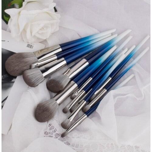 YXN 2021 New 12Pcs Makeup Brushes Set Cosmetic Foundation Powder Blush Eye Shadow Lip Blend Make Up Brush Tool Kit Maquiagem