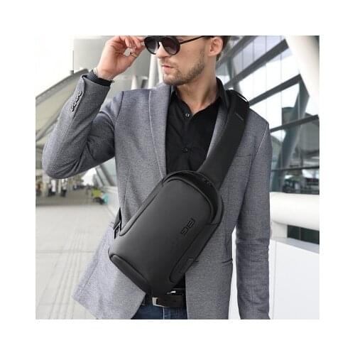 New Business Men Oxford Crossbody Shoulder Bag Scratch Resistant Wear-resistant Outdoor Travel Chest Bag