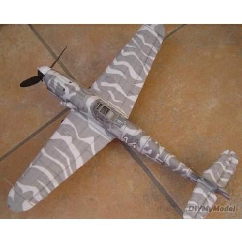 DIYMyModeI German bf-109g8 fighter DIY Handcraft Paper Model KIT Handmade Toy Puzzles Gift Movie props