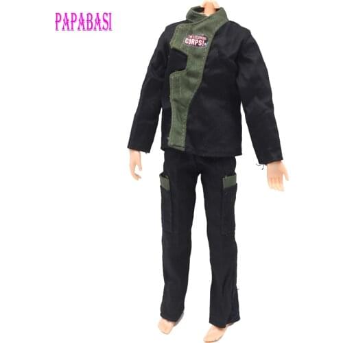 Papabasi Original Prince Clothes Combat Police Uniform Cop Outfit For Barbies Boy Male Ken Doll For Lanard 1/6 Soldier Best Gift