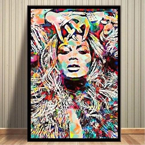 Beyonce Watercolor Art Pop Star Posters And Prints Canvas Painting Pictures On The Wall Abstract Decorative Home Decor Plakat