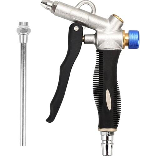 CMTOOL Air Adjustable Duster Blow Gun 2 Way Air Inlet Precise Control Soft Rubber Handle 2 Extended Nozzle 1 Inlet Adapter