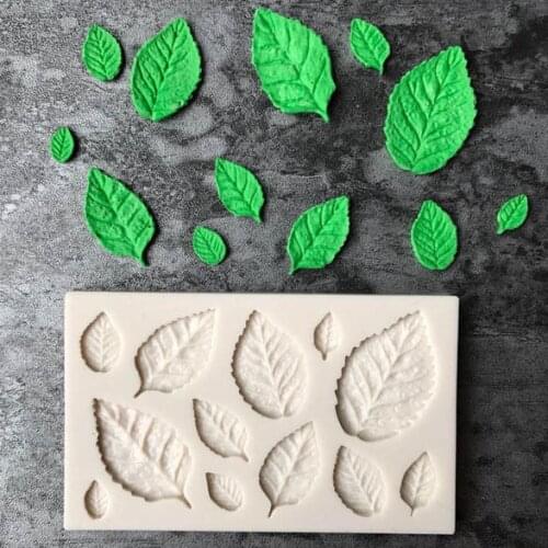 3D Leaf Silicone Baking Mold DIY Maple Leaf Clay Mould Chocolate Fondant Cake Decorating Tool Temperature Resistance