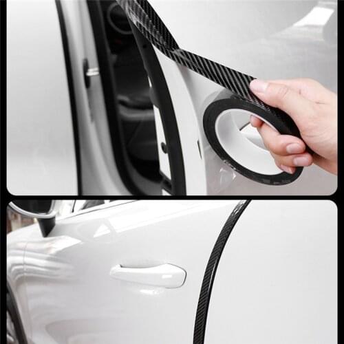 Universal 10M Black Moulding Trim Strip Car Door Scratch Protector For Edge Guard Strip Crash Cover