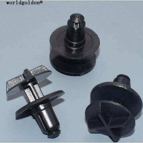 Worldgolden 100pcs auto fasteners Radiator Retaining Clip for Cadillac Pontiac Saturn Cadillac 10382313