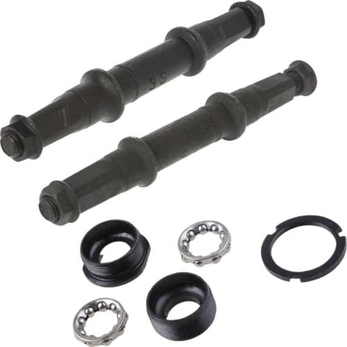 Bicycle Shaft Axie Bottom Bracket Fixed Bike Crank Square Hole Cycling Steel MTB