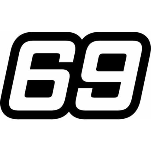 Funny Number 69 Graphical Car Sticker Automobiles Motorcycles Exterior Accessories Vinyl Decals for Toyota Honda Lada Vw Bmw Kia