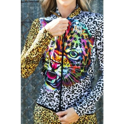 Love the pain Brazilian cycling team racing jersey spring and autumn long-sleeved road womens cycling shirt bike long jersey