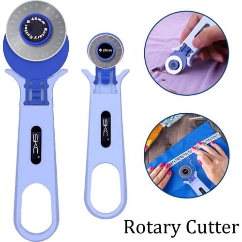 1PC 45mm 28mm Circular fixed Rotary Cutter Blade Fabric Patchwork leather crafts Sewing tool blue Convenient cutting machine