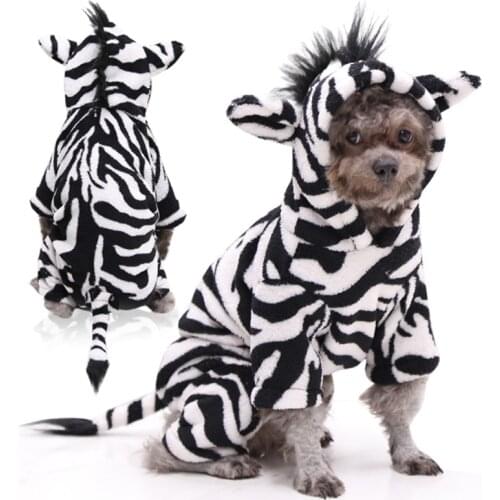 Pet Dog 1 Pcs Costume Halloween Costume Black White Horse Pug Coat Warm Cold Weather Christmas Dropship Pet Accessories Set