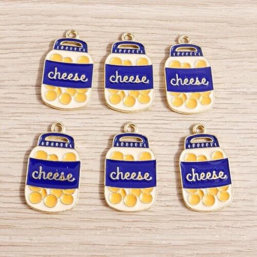 10pcs 15*26mm Alloy Enamel Drink Charms Pendants for Jewelry Making DIY Necklaces Drop Earrings Handmade Crafts Accessories