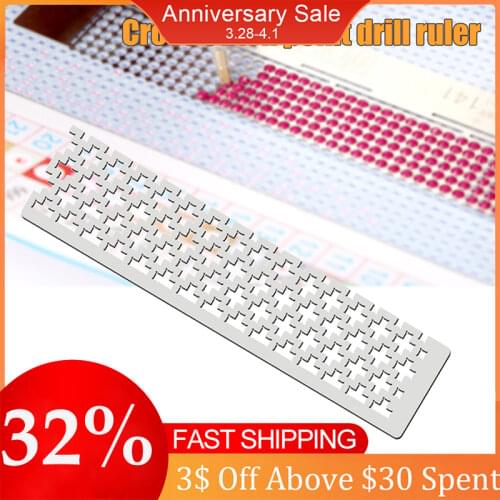 125 Dispaint DIY Diamond Painting Tools Drawing Ruler Square Round Drill Diamond Embroidery Accessory Cross Stitch Point Drill