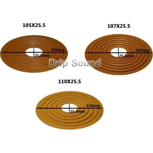 2pcs 105x25.5/107x25.5/110x25.5mm Elastic Wave Loudspeaker Subwoofer Woofer Bass Speaker Repair Spider Damper
