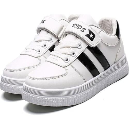 2021 Spring and Autumn Comfortable Kids Sneakers Fashion Boys Leather Casual Shoes Girl Sport Running Child Shoes Chaussure Enf