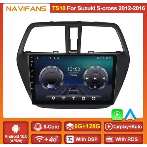 Newest Android 11 Car Smart Radio Multimedia Video Player For Suzuki SX4 2 S-Cross 2012 -2016 2din Auto Stereo GPS Carplay 8core