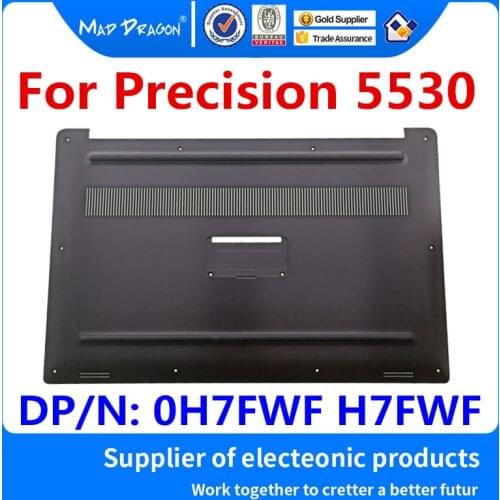 MAD DRAGON Brand Laptop NEW black Bottom Base Bottom Cover for Assembly for Dell XPS 15 9570 / Precision 5530 M5530 0H7FWF H7FWF