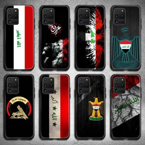 Iraqi Iraq National Flag Phone Case for Samsung S20 plus Ultra S6 S7 edge S8 S9 plus S10 5G lite 2020