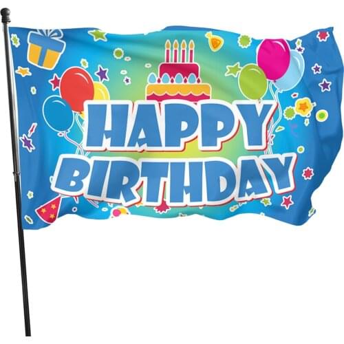 90x150cm Happy Birthday Background Decoration Flag