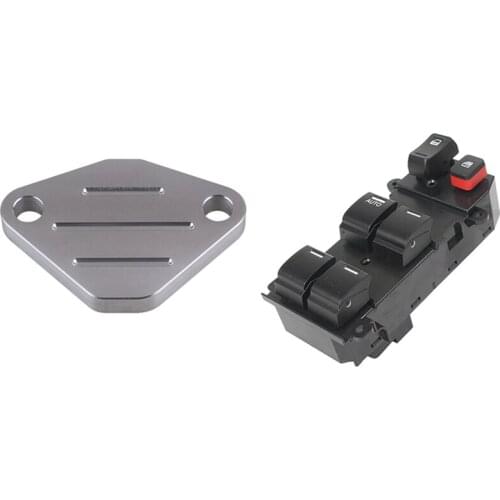 Electric Power Window Control Switch for Honda CR-V 2007-2011 35750-SWA-K01 & EGR Valve Delete Block Off Plate