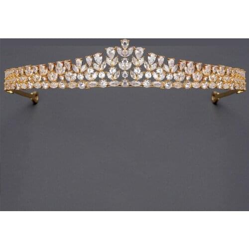 European bride crown Wedding dress headdress accessories Wedding engagement jewelry