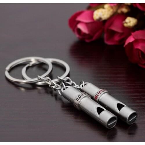 2pc New Pet Dog Training Ultrasonic Sound pet products for dog Puppy Dog Whistle Key chain Whistle