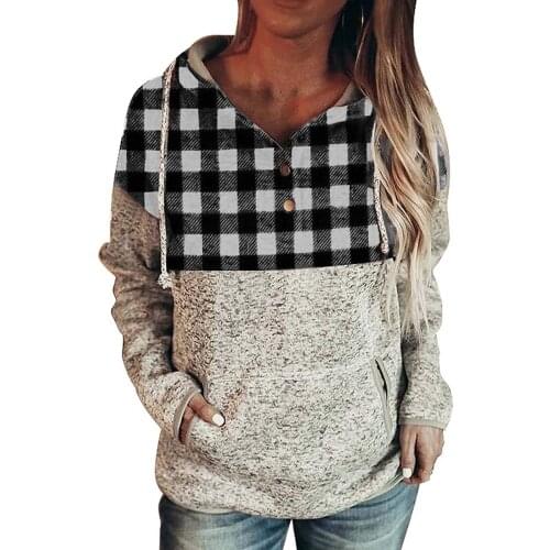 Women Winter Jackets Vintage Casual V Neck Hooded Print Pockets Long Sleeve Coat And Jackets For Women Fashion Veste Femme 2021