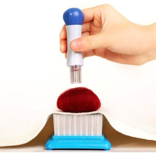 Felting Needle Kit with 7 Needles Felting Stitch Punch Tool Wool Felt Needle Gadget Felting Starter Kit for DIY Handicrafts