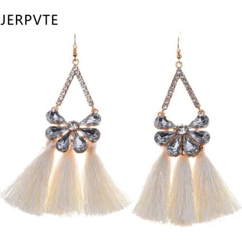 JERPVTE New FashionWomen Tassel Earrings Cheap Wholesale Bohemian Wedding Drop Dangle Earrings