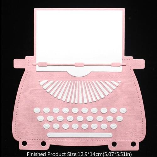 Typewriter Planner Dies Metal Cutting Dies Stencils for DIY Scrapbooking Decorative Embossing Paper Card Making Craft