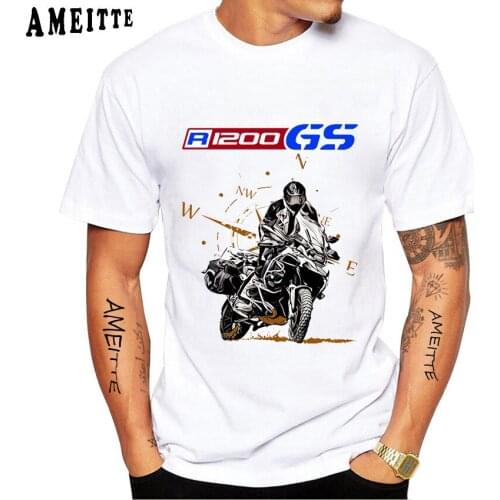 R1200 GS ADVENTURE T-Shirt Drive The Classic Motorcycle R 1250 GS Summer Men Short Sleeve Casual Tops Cool Boy Tees