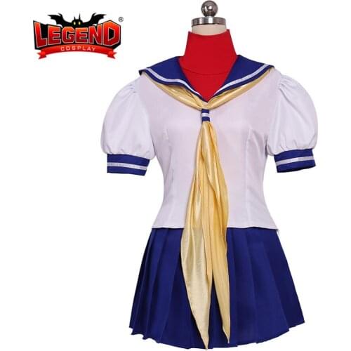 Sakura Kasugano Cosplay Costume Dress skirt Uniform adult costume female Custom Made All size