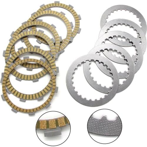 Clutch Friction Disc Plate Set For Honda VT500 ED/EF NT400 Bros 400 NC25 Steed NV400 CJ/CK CS/CV OEM:23311-413-000/22321-MM9-000