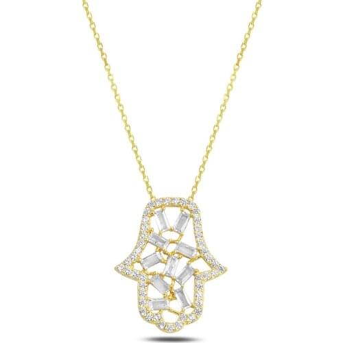 Silver FatmaAna Hand Pendant