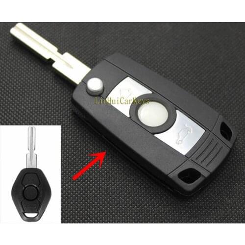 PINECONE for 1998-2005 BMW 3 5 7 SERIES Z3 Z4 X3 X5 M5 325i E38 E39 E46 3 Buttons Modified Flip Remote Blank Key ABS Shell 1Pc