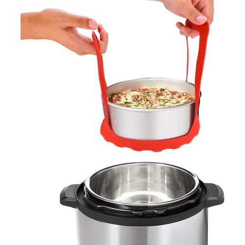 Sling Handle Silicone Bakeware Lifter Pressure Cooker Accessories Cookers for Kitchen Cooking Tool 50X20X2.5cm LBShipping