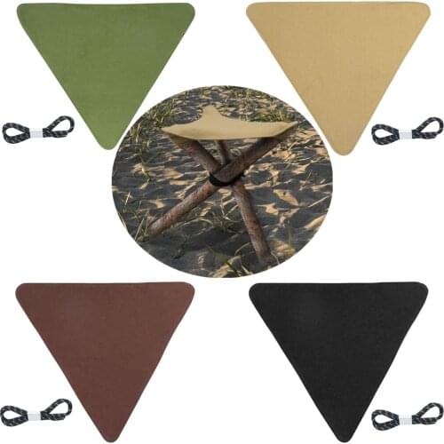 Folding Tripod Stool Cloth Fabric Lightweight Triangular Nylon Canvas Stool Seat Picnic Camping Chair Cloth DIY Waterproof