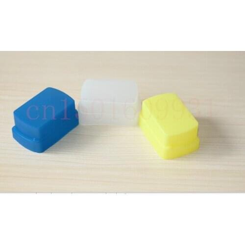 3PCS White+Yellow+Blue Silicon Flash Bounce Diffuser Softbox for nikon SB800/SB600 SB-800 SB-600 YN-460 YN-465 YN-467 YN-468