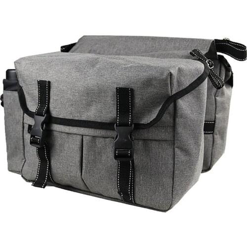 600D Bike Rear Pannier Bag Large Capacity Rear Bicycle Rack Pouch Bicycle Back Pack Mountain Bike Outdoor Multifunctional Shelf