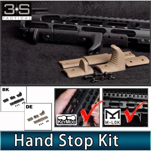 Tactical Hand Stop Mlok Handguard And Keymod Handguard Picatinny Rail Accessory
