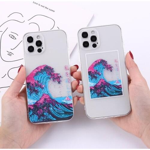 The Great Wave off Kanagawa Soft TPU Phone Case Cover Capas Fundas For iPhone 12 Mini 11 Pro Max 7Plus 7 6 6S SE XS Max