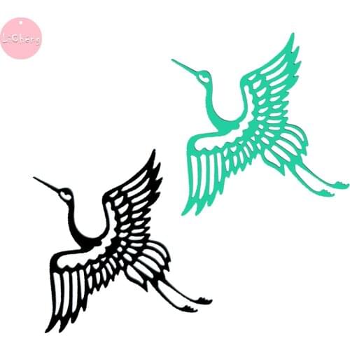 Crane Slimline Cutting Dies Scrapbooking Embossing Folders for Card Making Metal Craft Stencils DIY Clear Stamps Die Cut