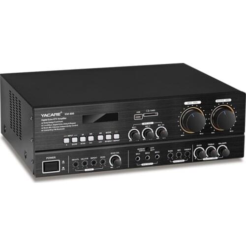 Yacare KM-800 home KTV high-power amplifier, professional audio Bluetooth karaoke amplifier, output power: 160W*2