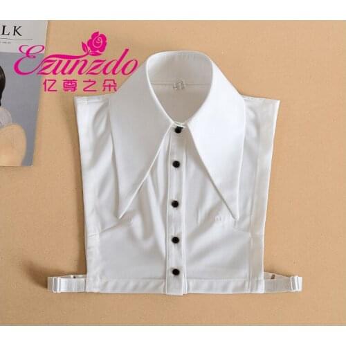 Shirt Fake Collar Vintage Detachable Collar False Collar Womens Detachable Fake False Collar Solid Color Retro Plaid Check Chiff