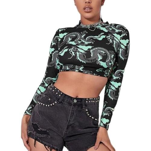 Long-sleeved slim 2021 spring and summer new European and American sexy halter lace-up long-sleeved T-shirt women