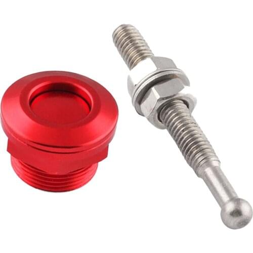 22mm Auto Quick Release Engine Cap Snap Button Hood Closure Clip Red
