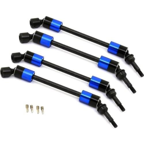 4Pcs Steel CVD Universal Joint Drive Shaft Axle Upgrade Parts for Traxxas 1/10 E-Revo Summit RC Car Accessories