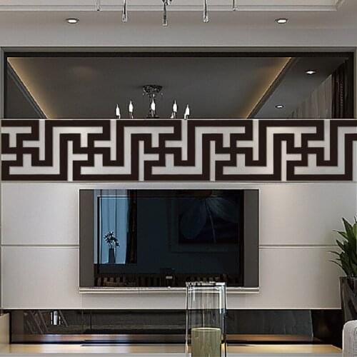 JM289L 160*176mm*10pcs a Bag Waistline Crystal Acrylic Mirror Self Adhesive Wall Sticker